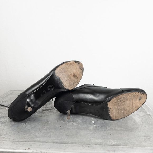 𝅺Vintage Dries Van Noten Kitten Heel Oxford VERY RARE Authentic Lace Up - Picture 6 of 9